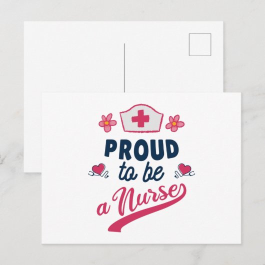 Proud to be a Nurse Briefkaart (Voorkant / Achterkant)