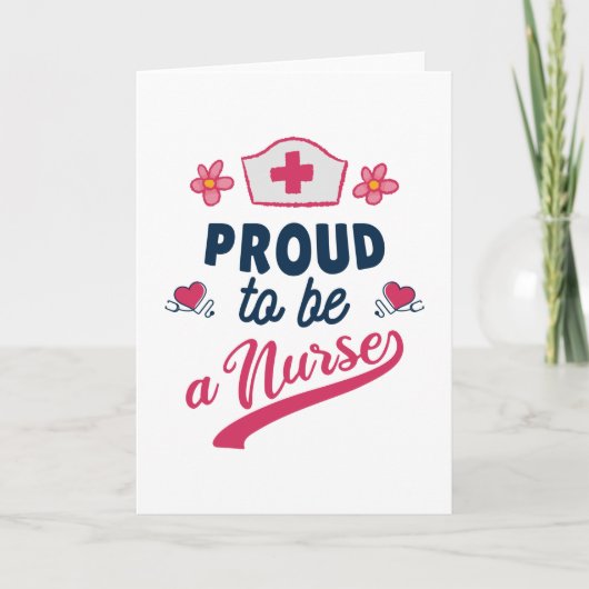 Proud to be a Nurse Kaart (Voorkant)