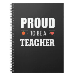 Proud to Be a Teacher – Creative Typography Notitieboek