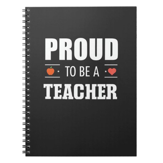 Proud to Be a Teacher – Creative Typography Notitieboek (Voorkant)