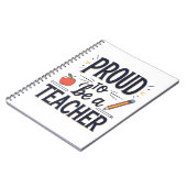 Proud to Be a Teacher – Playful Typography Notitieboek (Linkerzijde)