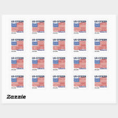 Proud to Be an American – Citizenship Day Vierkante Sticker (Vel)