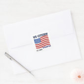 Proud to Be an American – Citizenship Day Vierkante Sticker (Envelop)