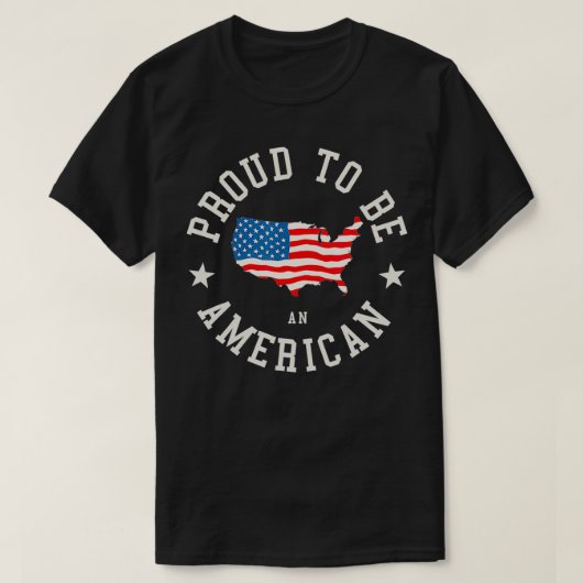 Proud To Be An American T-shirt (Design voorkant)