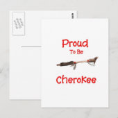 Proud to be Cherokee Briefkaart (Voorkant / Achterkant)