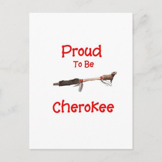 Proud to be Cherokee Briefkaart (Voorkant)