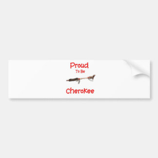Proud to be Cherokee Bumpersticker