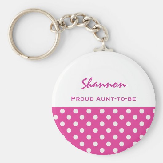 Proud-to-be Cute Polka Dot Sleutelhanger Gift (Voorkant)