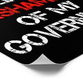 Proud To Be Filino Ashamed Of My Government Funny Poster (Hoek)