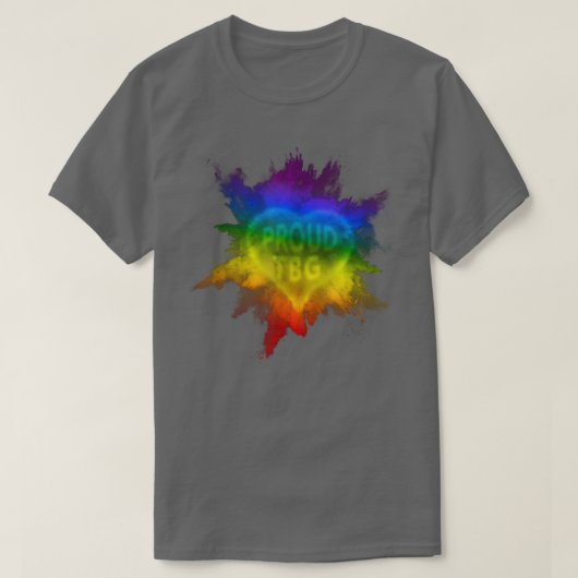 Proud To Be Gay Flag Pride Rainbow Eploding LGBTQ T-shirt (Design voorkant)
