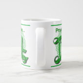 "Proud to be Irish" Ribbon Holiday Typografie Grote Koffiekop (Achterkant)