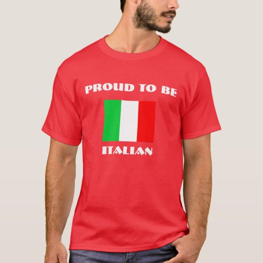 Proud to be, Italiaans T-shirt (Voorkant)