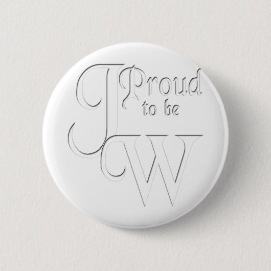 Proud to be Jehovah's Witness Ronde Button 5,7 Cm (Voorkant)