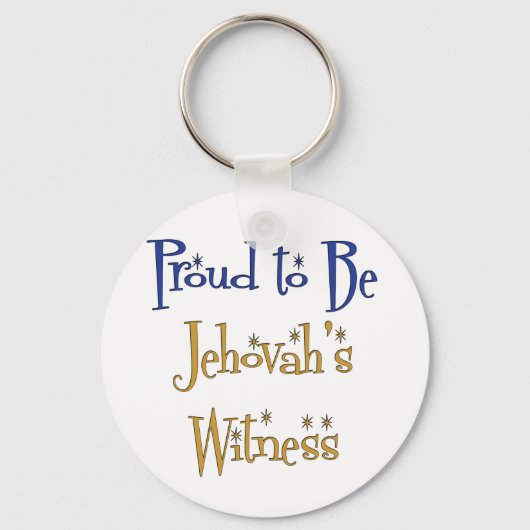 Proud to be Jehovah's Witness Sleutelhanger (Voorkant)