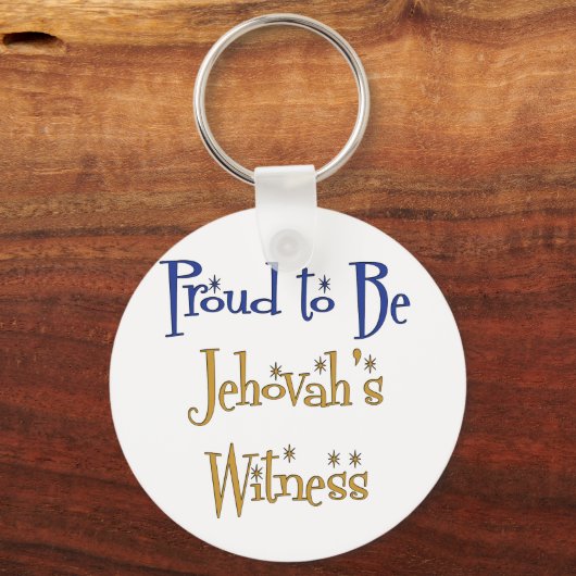Proud to be Jehovah's Witness Sleutelhanger (Voorkant)