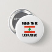 Proud to be LIBANESE Ronde Button 5,7 Cm (Voorkant /achterkant)