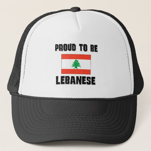 Proud to be LIBANESE Trucker Pet (Voorkant)