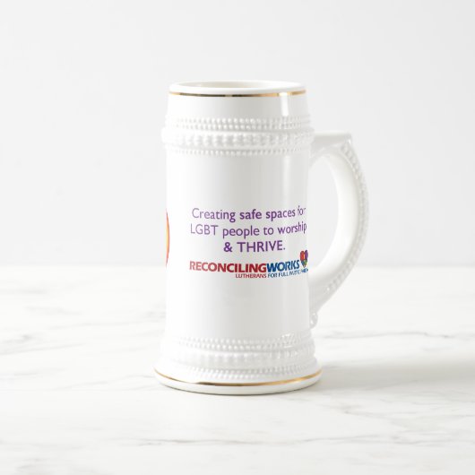 "Proud to be Lutheran" Beer Stein Bierpul (Voorkant rechts)