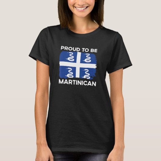 Proud To Be Martinican Martinique West Indian Day  T-shirt (Voorkant)
