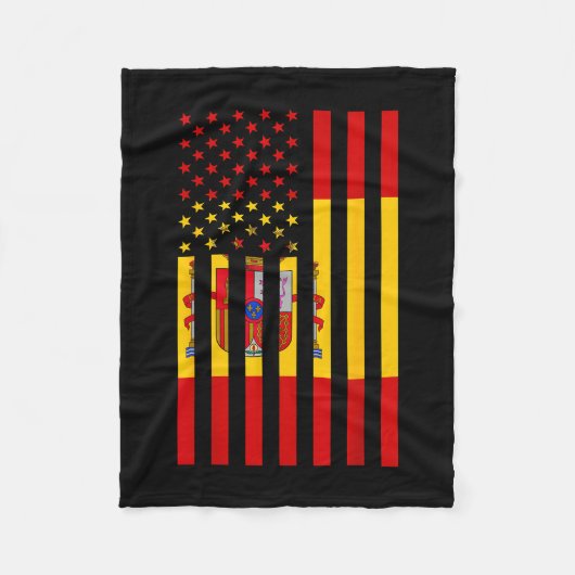 Proud To Be Spanish American Boy Girl Sister All S Fleece Deken (Voorkant)