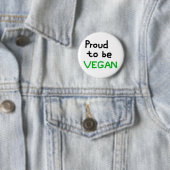 Proud to be Vegan Ronde Button 5,7 Cm (In situ)