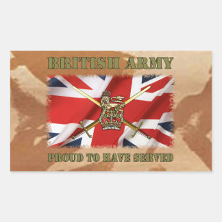 Proud to have served......UK Rechthoekige Sticker