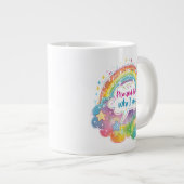 Proud to Who I Am Rainbow Art Self Love Pride Gift Grote Koffiekop (Voorkant rechts)