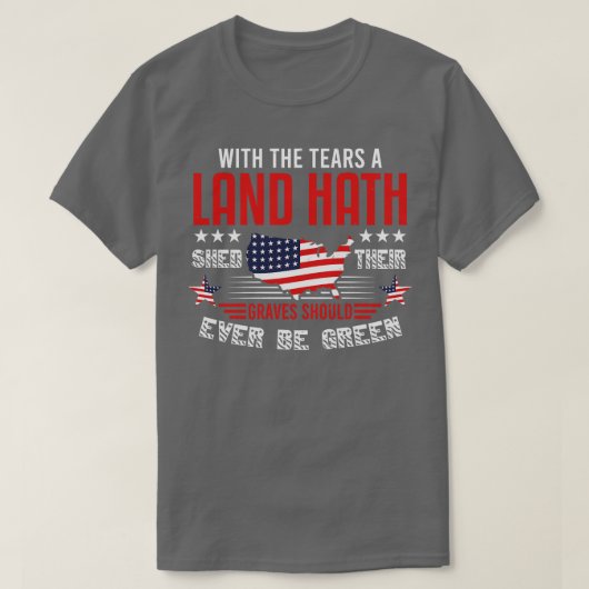 Proud tot Amerikaans patriot (17) T-shirt (Design voorkant)