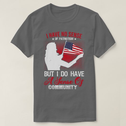 Proud tot Amerikaans patriot (8) T-shirt (Design voorkant)