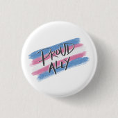 Proud Trans Ally-knop Ronde Button 3,2 Cm (Voorkant)