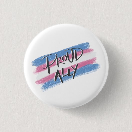 Proud Trans Ally-knop Ronde Button 3,2 Cm (Voorkant)