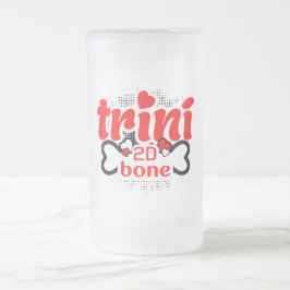 Proud Trini 2D Bone Funny Trinidadian Gezegde Matglas Bierpul