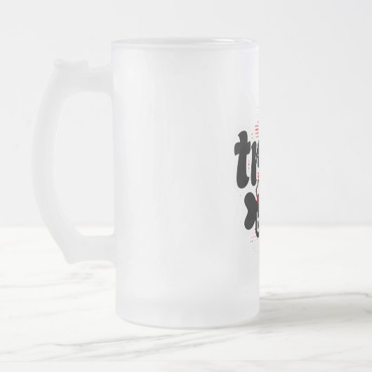 Proud Trini 2D Bone Funny Trinidadian Gezegde Matglas Bierpul (Links)