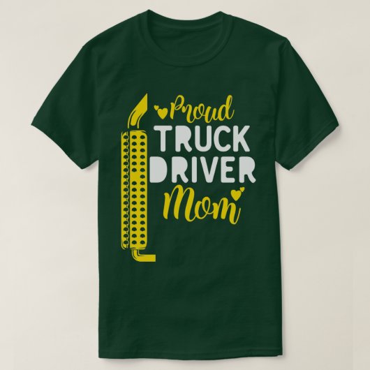 Proud Truck Driver Ma T-shirt (Design voorkant)