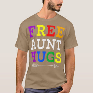 Proud Tunt LGBTQ Vrije tante Hugs Regenboog LGBT P T-shirt
