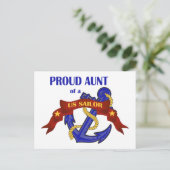 Proud Tunt van een Amerikaans zeeman Briefkaart (Staand voorkant)