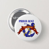 Proud Tunt van een Amerikaans zeeman Ronde Button 5,7 Cm (Voorkant /achterkant)