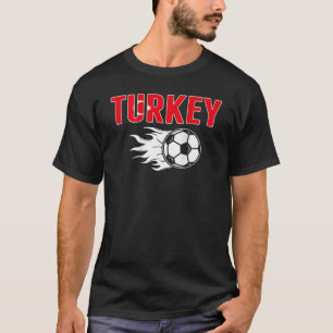 Proud Turkey Soccer Fans Jersey Turkse vlag Footb. T-shirt