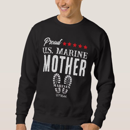 Proud U.S. Marine Customized Military T-Shirt (Voorkant)