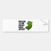 Proud uit New Jersey Bumpersticker (Voorkant)