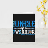 Proud Uncle Of A T1d Warrior Diabetes Awareness Ri Kaart (Gele Bloem)