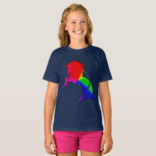 Proud Unicorn of Colorful Stain Glass Design, ZKOA T-shirt