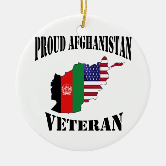 Proud US Afghanistan Veteran Keramisch Ornament (Voorkant)