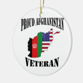 Proud US Afghanistan Veteran Keramisch Ornament (Links)