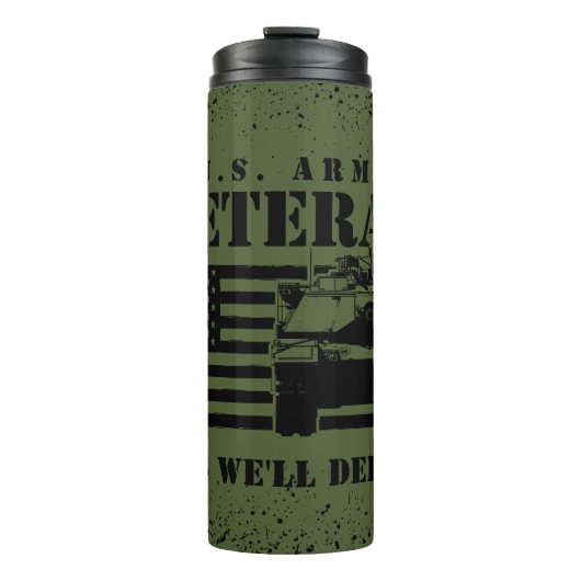 Proud US Army Veteran Thermosbeker (Voorkant)