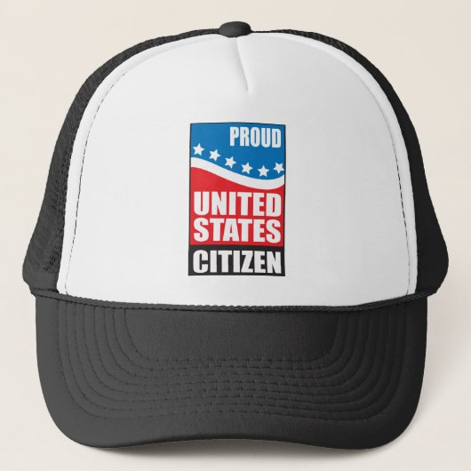 Proud US Citizen Trucker Pet (Voorkant)
