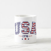 Proud USA 1776 Mok met vlag - Funny Novelty Gift (Center)