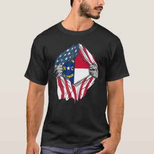 Proud Usa - thuisland vlag North Carolina T-shirt