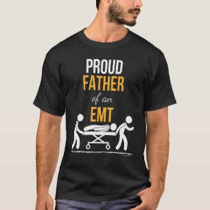 Proud Vader Emt Vader Grootvader Papa Fa T-shirt
