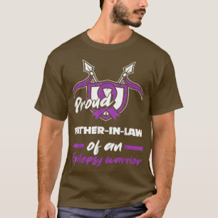 Proud vader in de wet van Epilepsy Warrior Epileps T-shirt